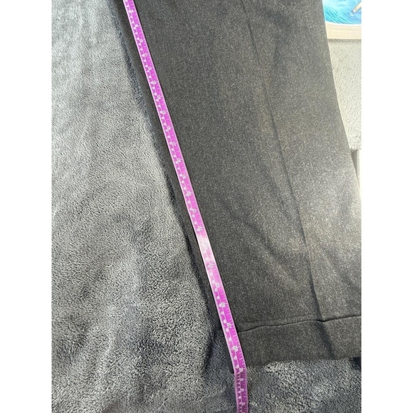 ALL PURE WOOL Womens Size 4Dark Grey Pleated Cuff Dress Pants Professional - Picture 3 of 6